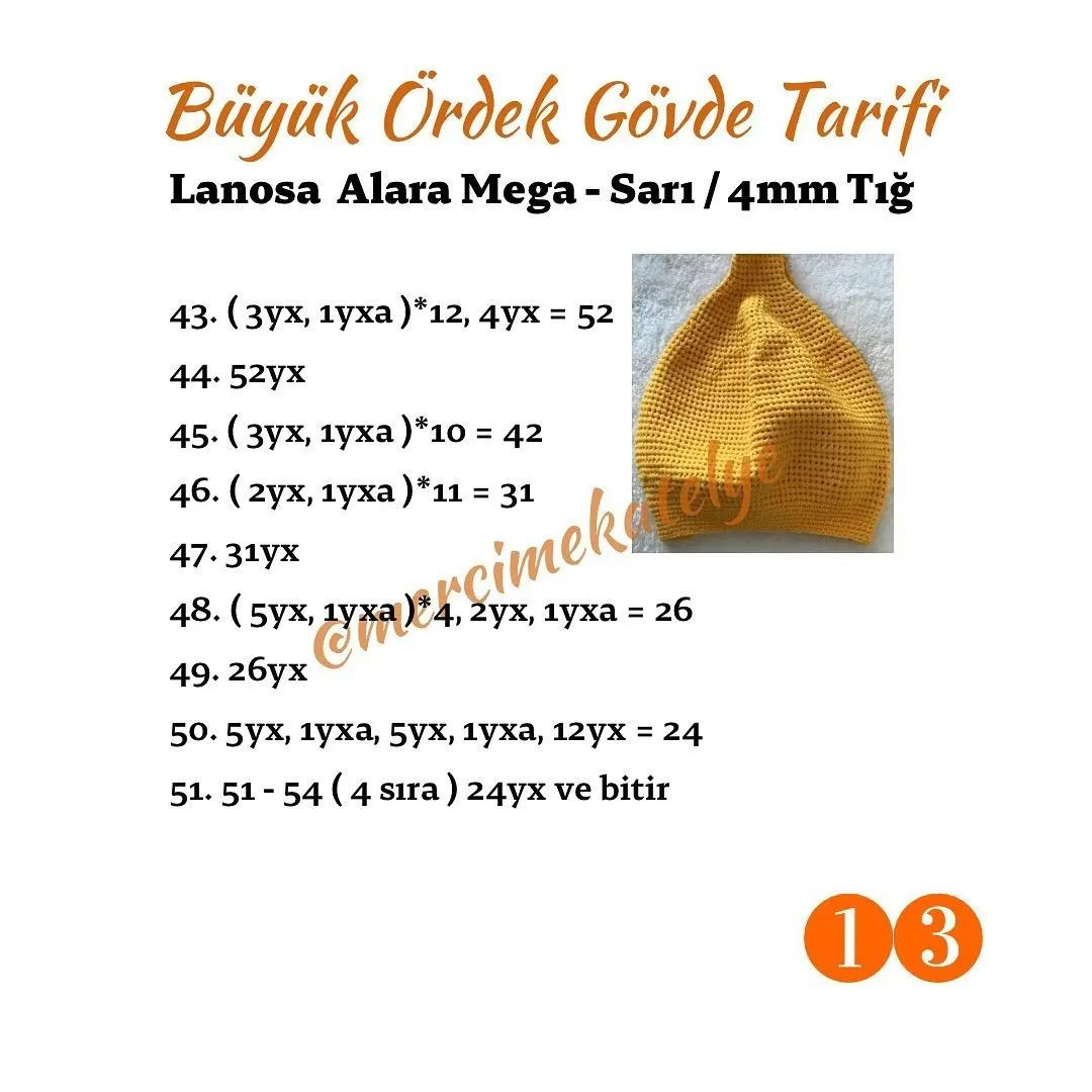 Uykucu Ördek Ailesi: Tığ İşi Örnekleri