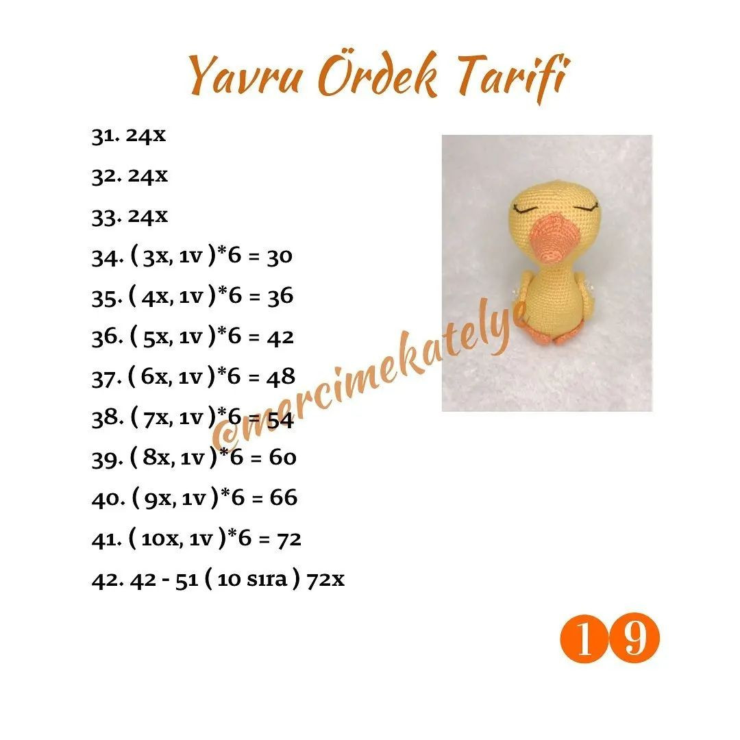 Uykucu Ördek Ailesi: Tığ İşi Örnekleri