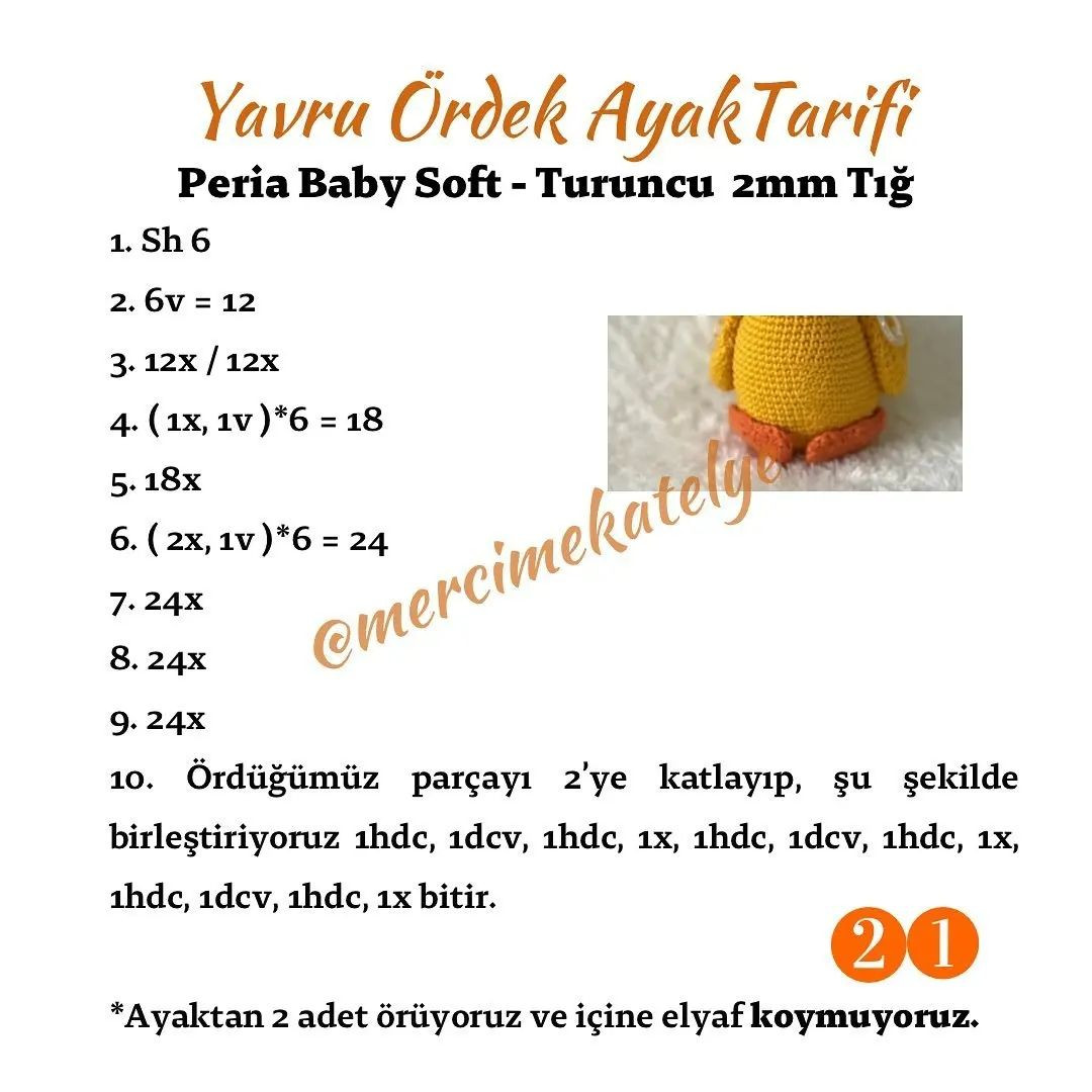 Uykucu Ördek Ailesi: Tığ İşi Örnekleri