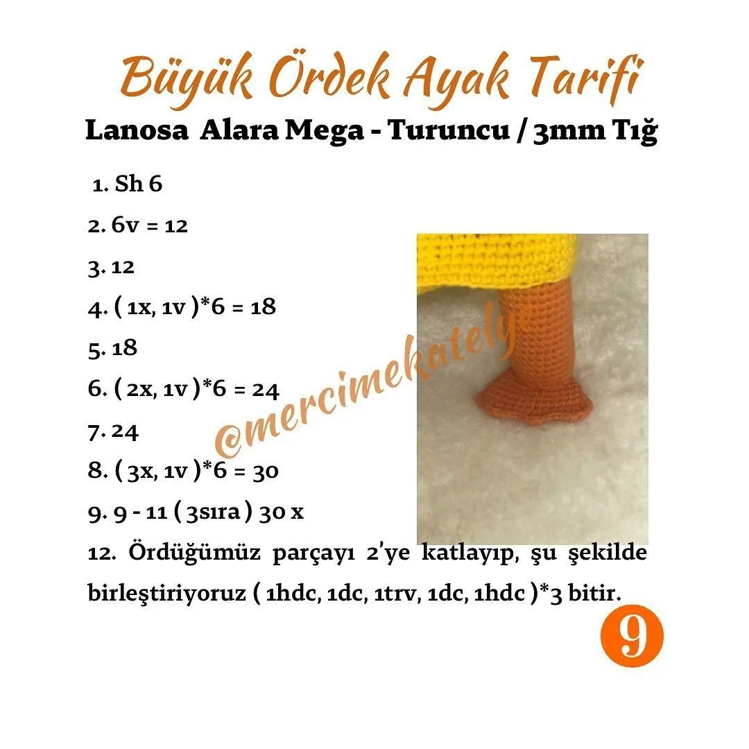 Uykucu Ördek Ailesi: Tığ İşi Örnekleri