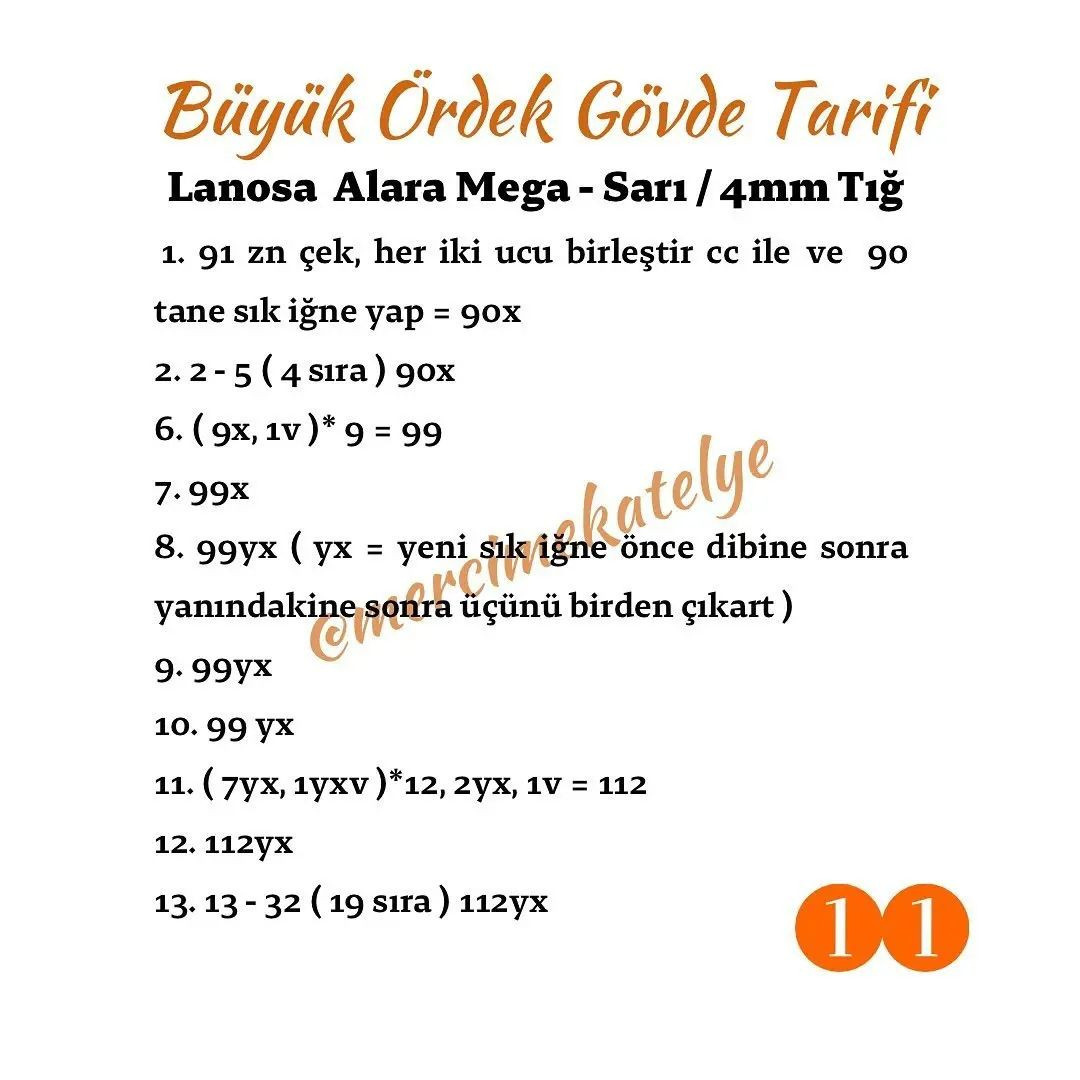 Uykucu Ördek Ailesi: Tığ İşi Örnekleri