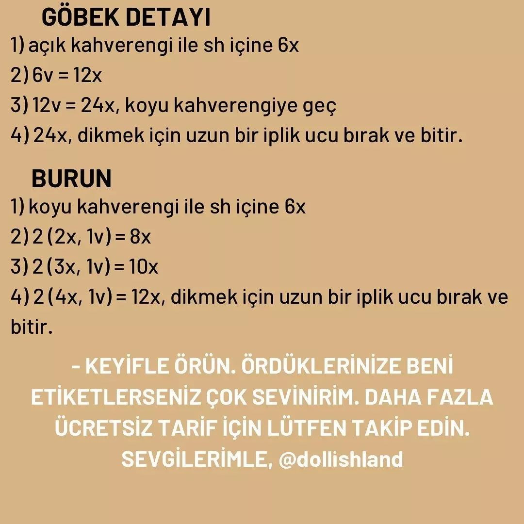 Uykulu Ayıcık Amigurumi: Ücretsiz Tığ İşi Tarifi