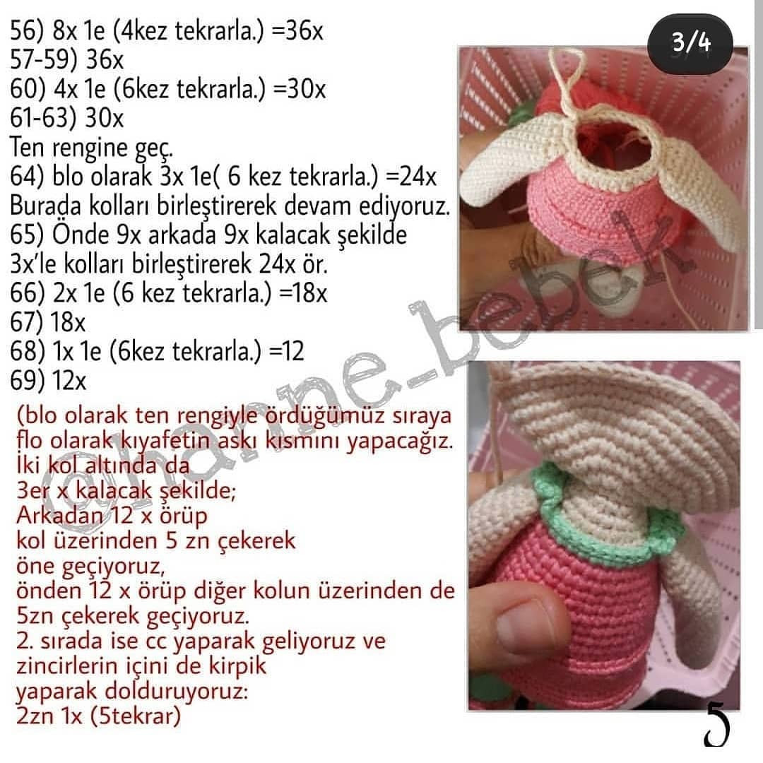 Uyuyan Güzel Bebek Örgü Şeması
