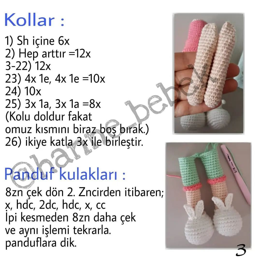 Uyuyan Güzel Bebek Örgü Şeması
