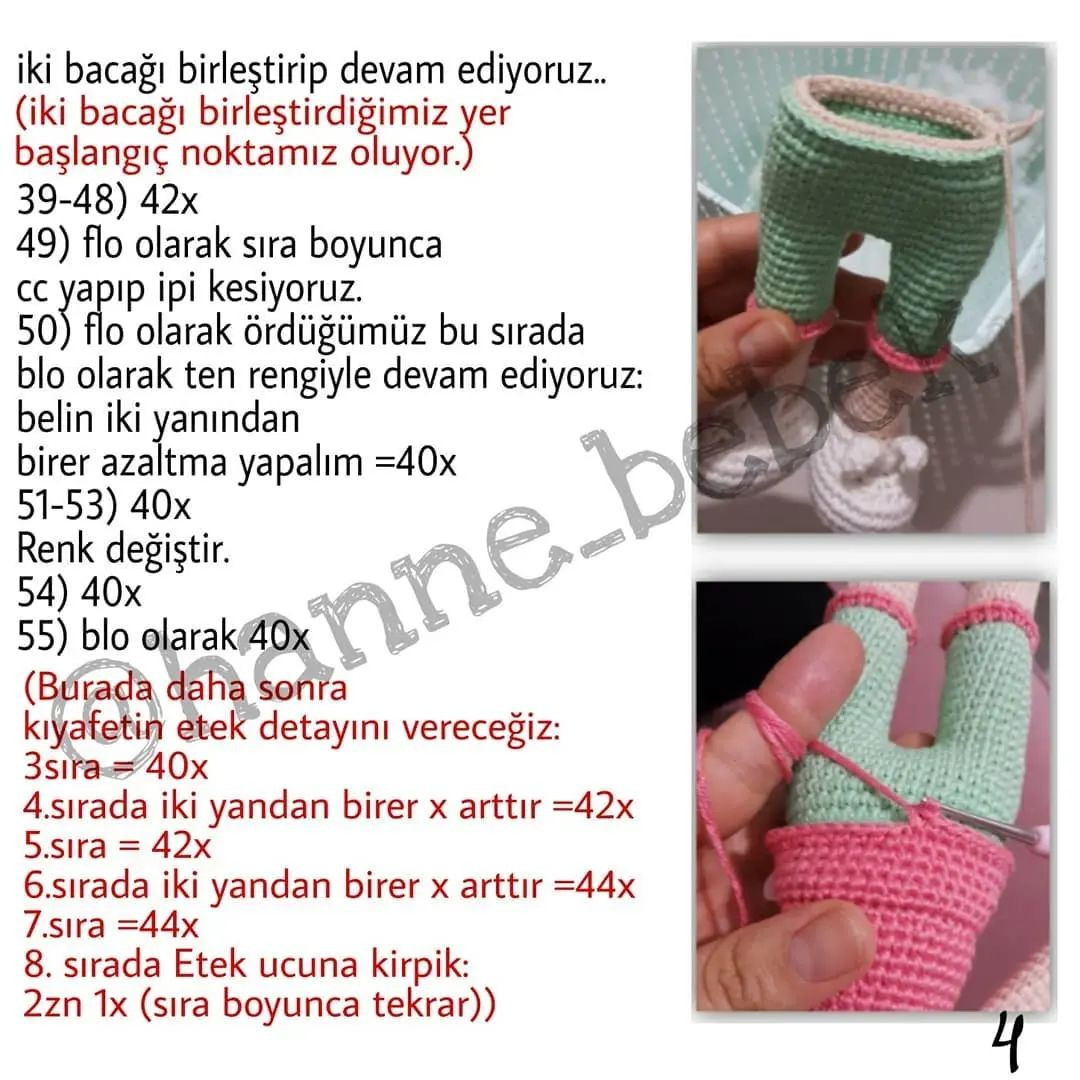 Uyuyan Güzel Bebek Örgü Şeması