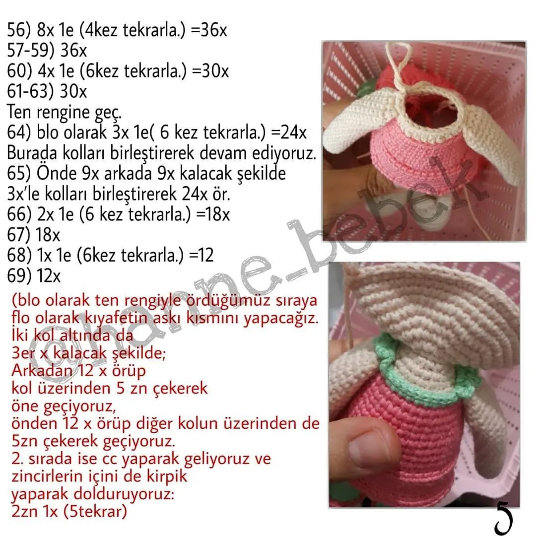Uyuyan Güzel Bebek Örgü Şeması