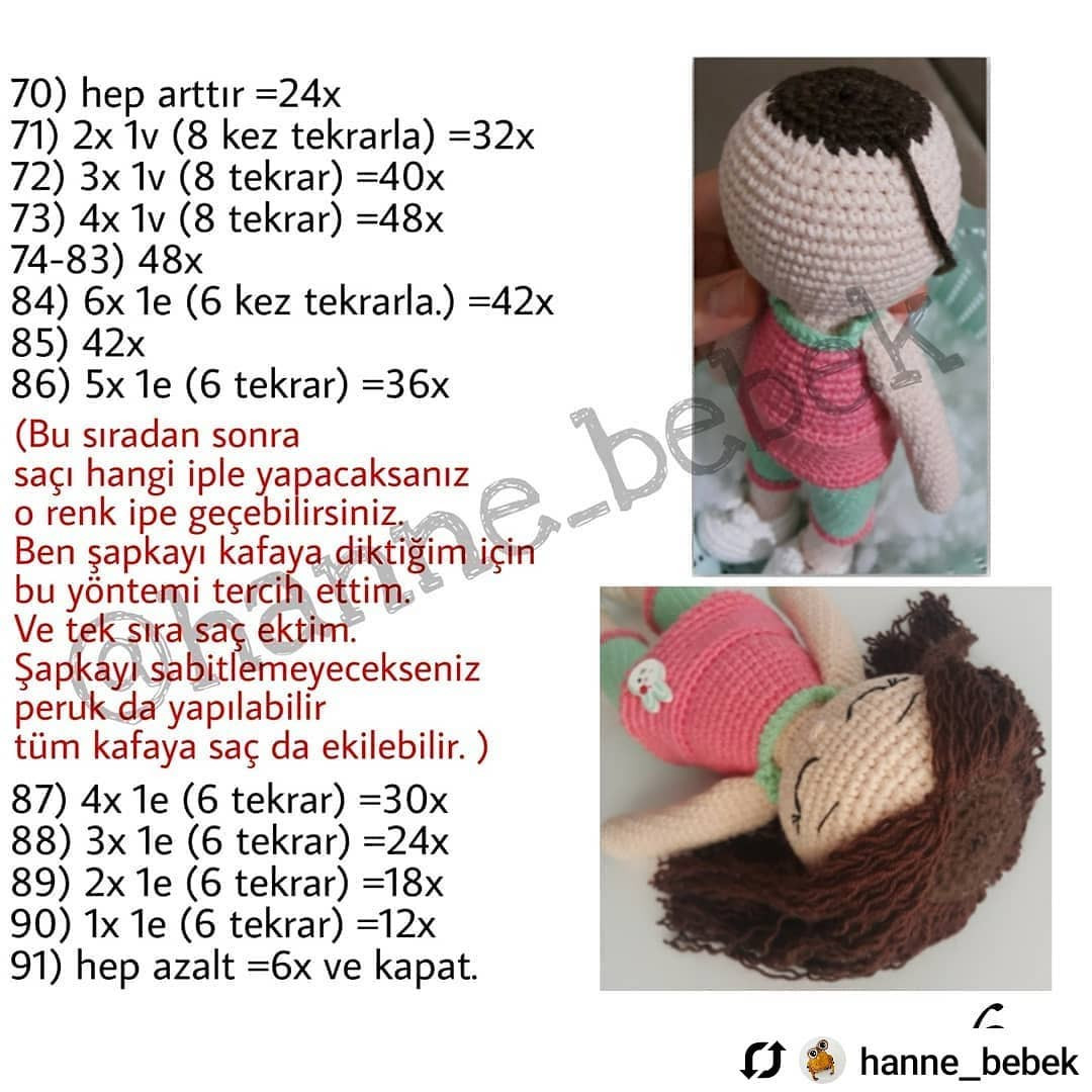 Uyuyan Güzel Bebek Örgü Şeması