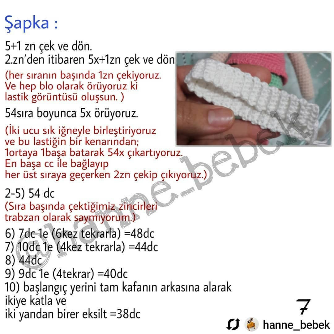 Uyuyan Güzel Bebek Örgü Şeması