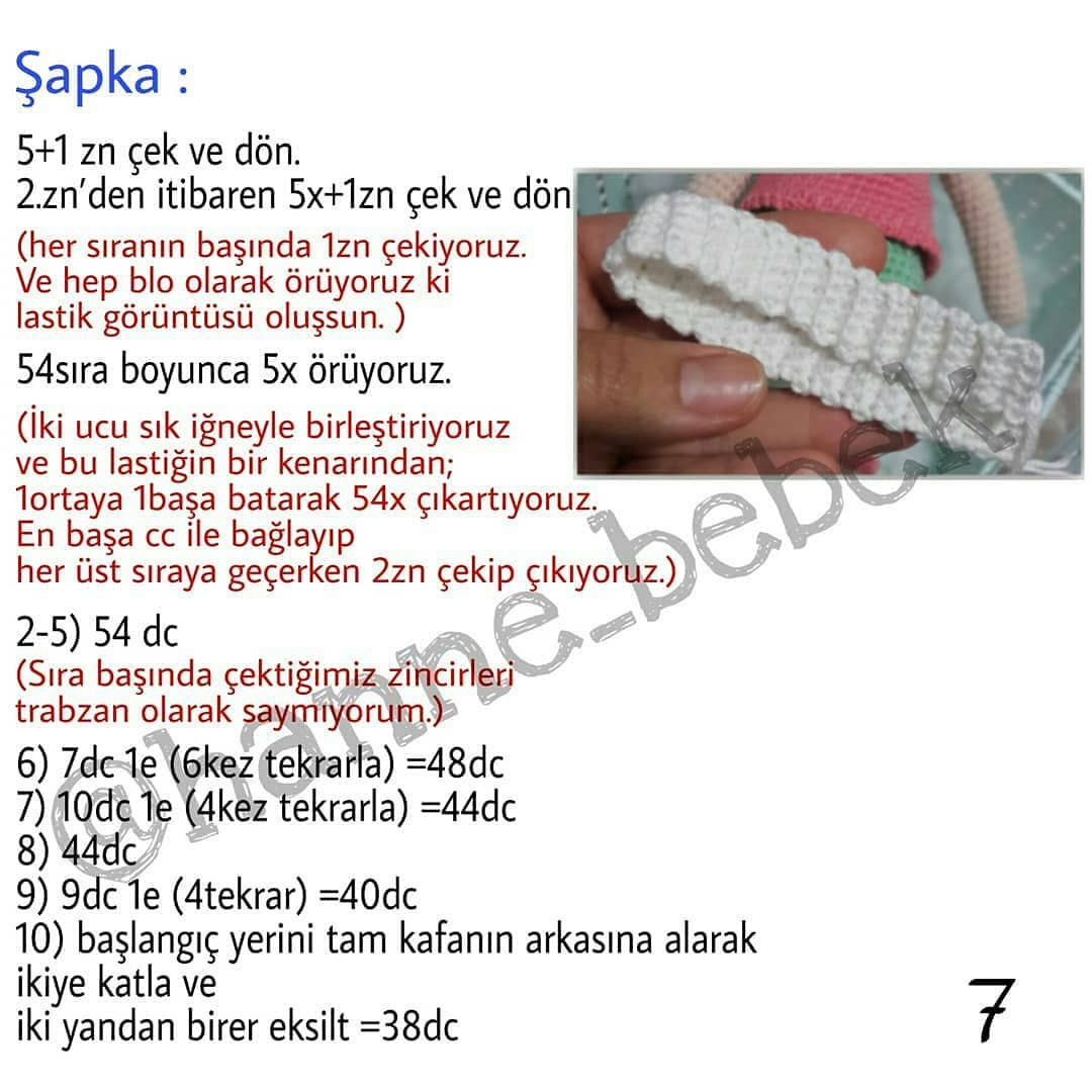 Uyuyan Güzel Bebek Örgü Şeması