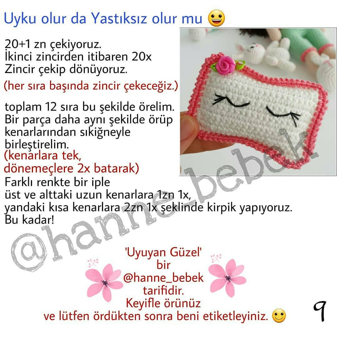 Uyuyan Güzel Bebek Örgü Şeması