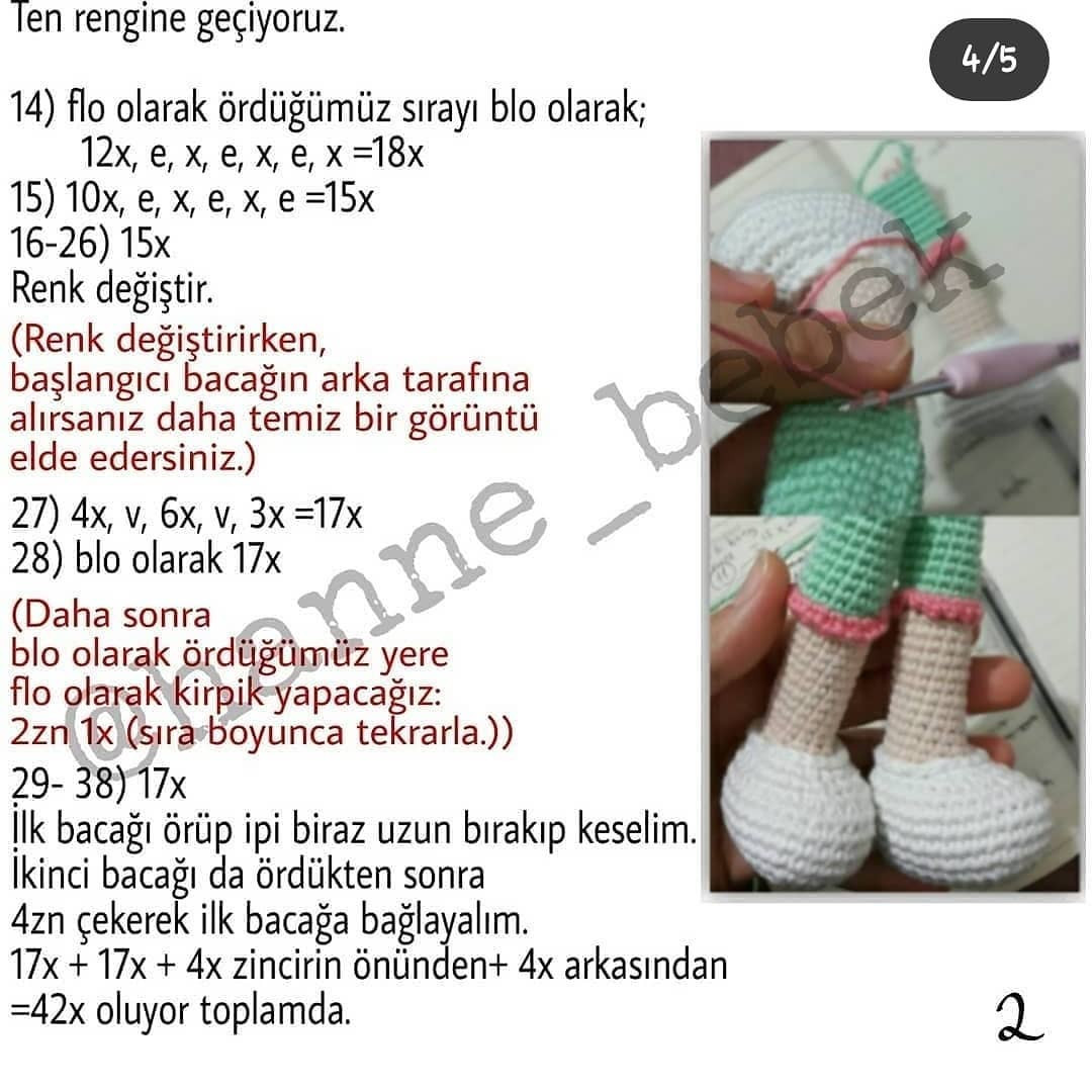 Uyuyan Güzel Bebek Örgü Şeması