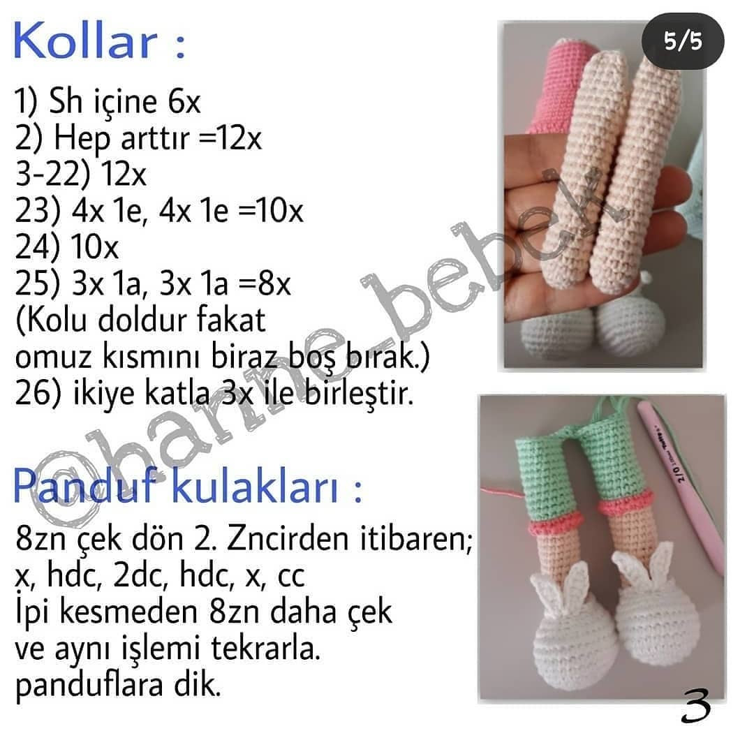 Uyuyan Güzel Bebek Örgü Şeması