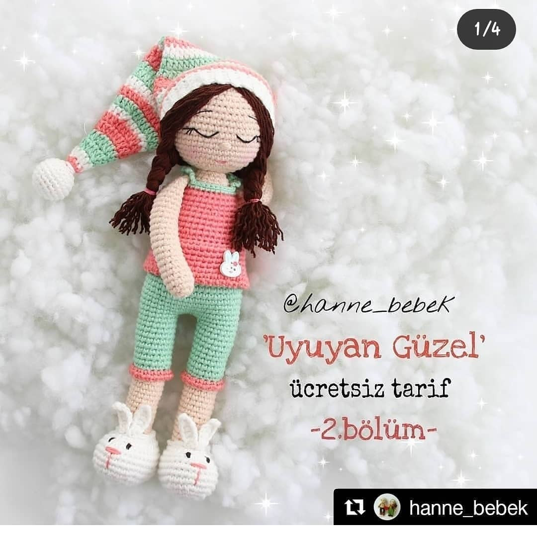 Uyuyan Güzel Bebek Örgü Şeması
