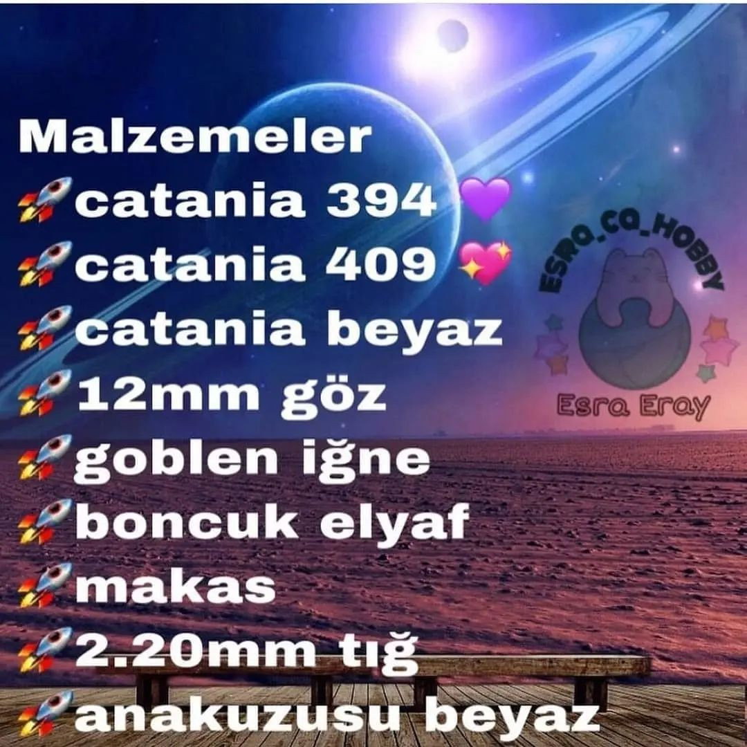 Uzaylı Örnekleri Ücretsiz Tığ İşi Tarifi