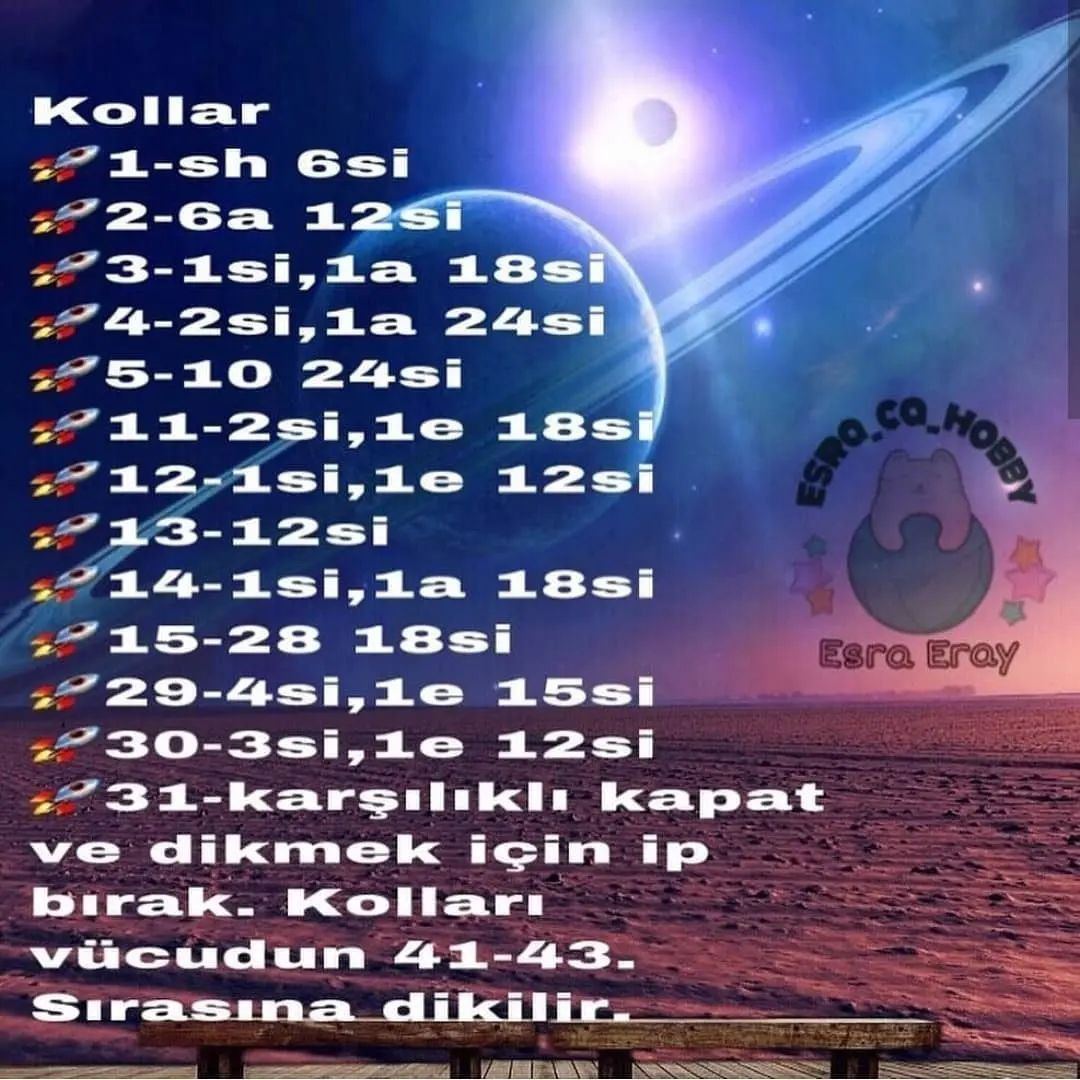 Uzaylı Örnekleri Ücretsiz Tığ İşi Tarifi