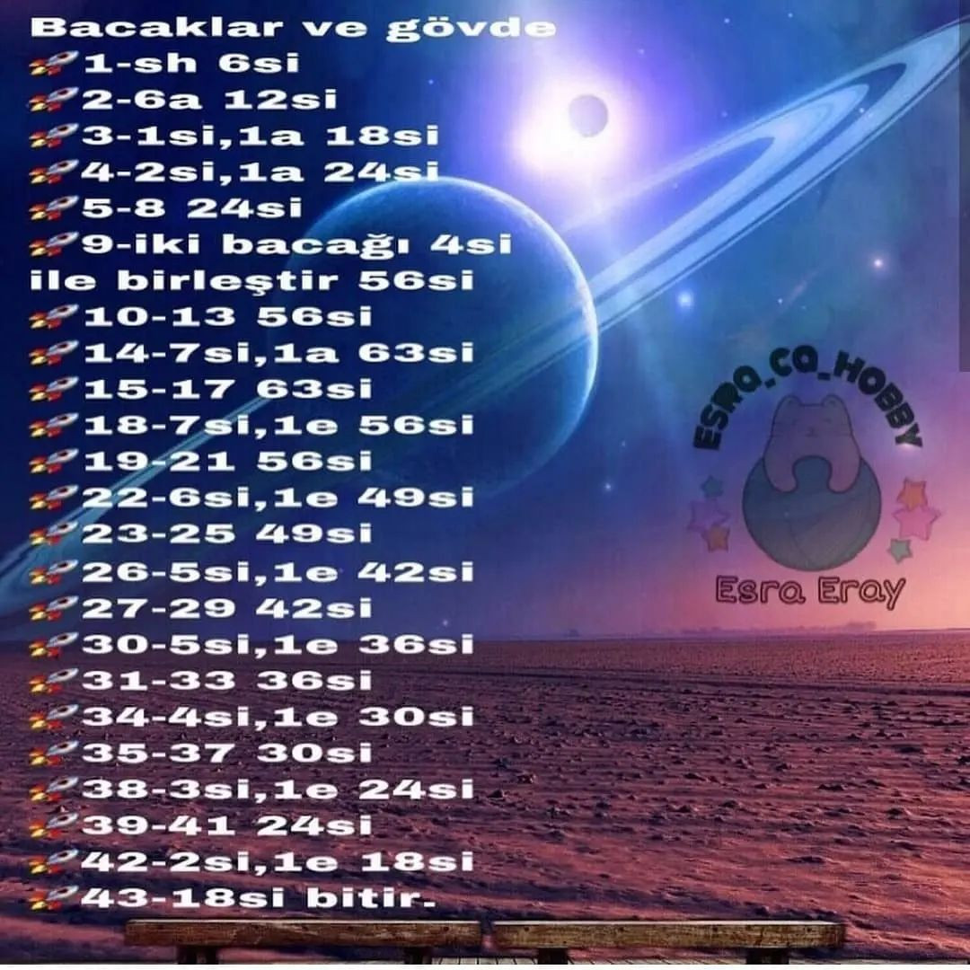 Uzaylı Örnekleri Ücretsiz Tığ İşi Tarifi