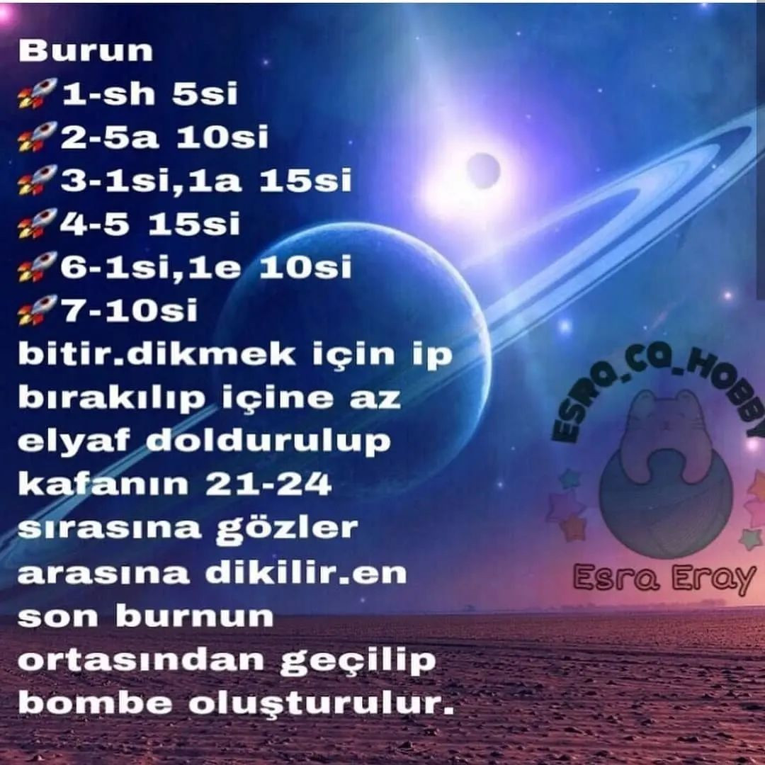 Uzaylı Örnekleri Ücretsiz Tığ İşi Tarifi