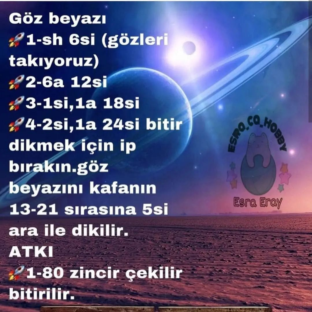 Uzaylı Örnekleri Ücretsiz Tığ İşi Tarifi