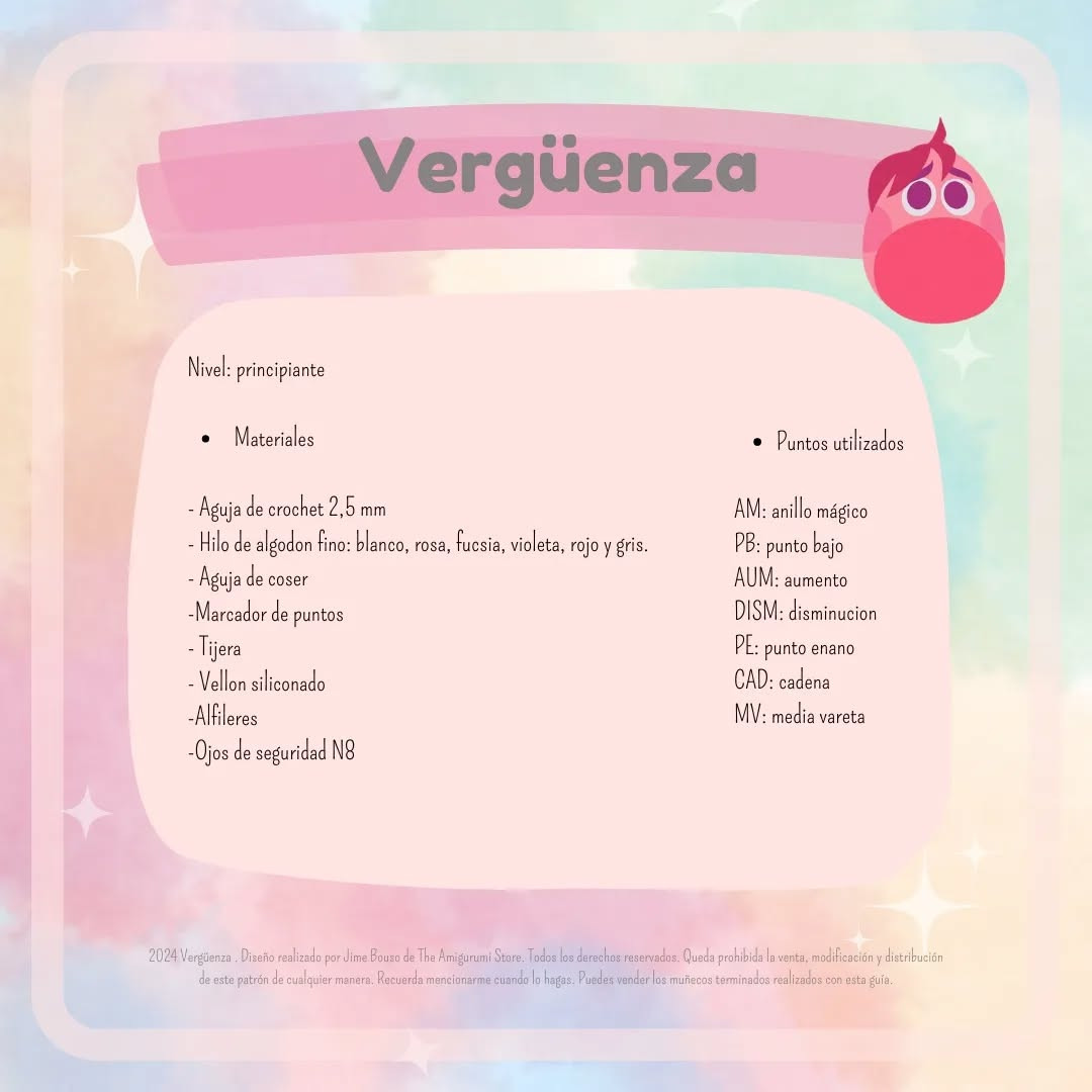 Vergüenza: Patrón Amigurumi para tejer un adorable personaje.