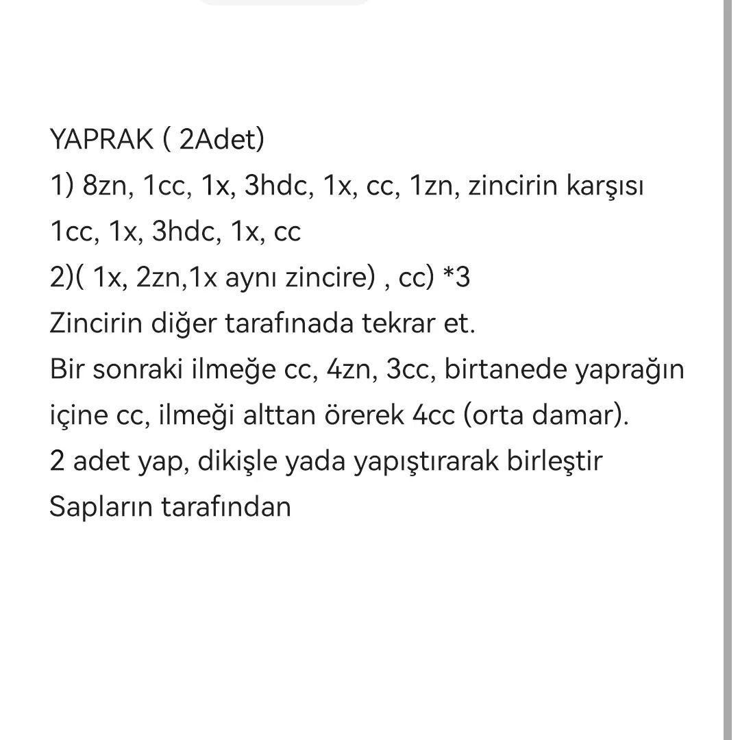 YAPRAKLI KOKİNA ÖRNEĞİ VE TARİFİ