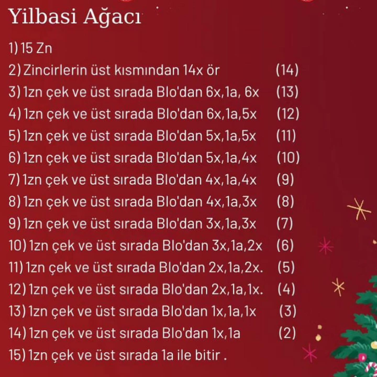 YENI YIL AĞACI ÖRNEK ŞEMASI