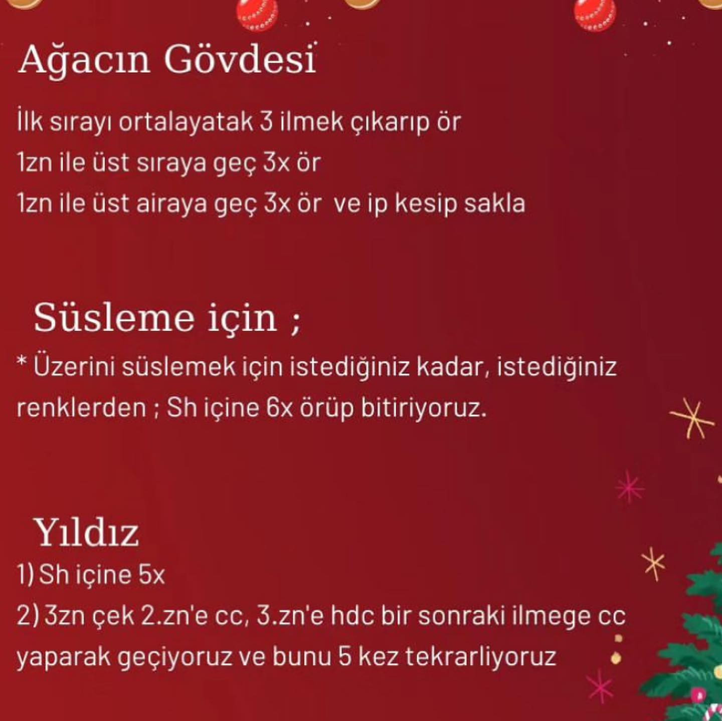 YENI YIL AĞACI ÖRNEK ŞEMASI