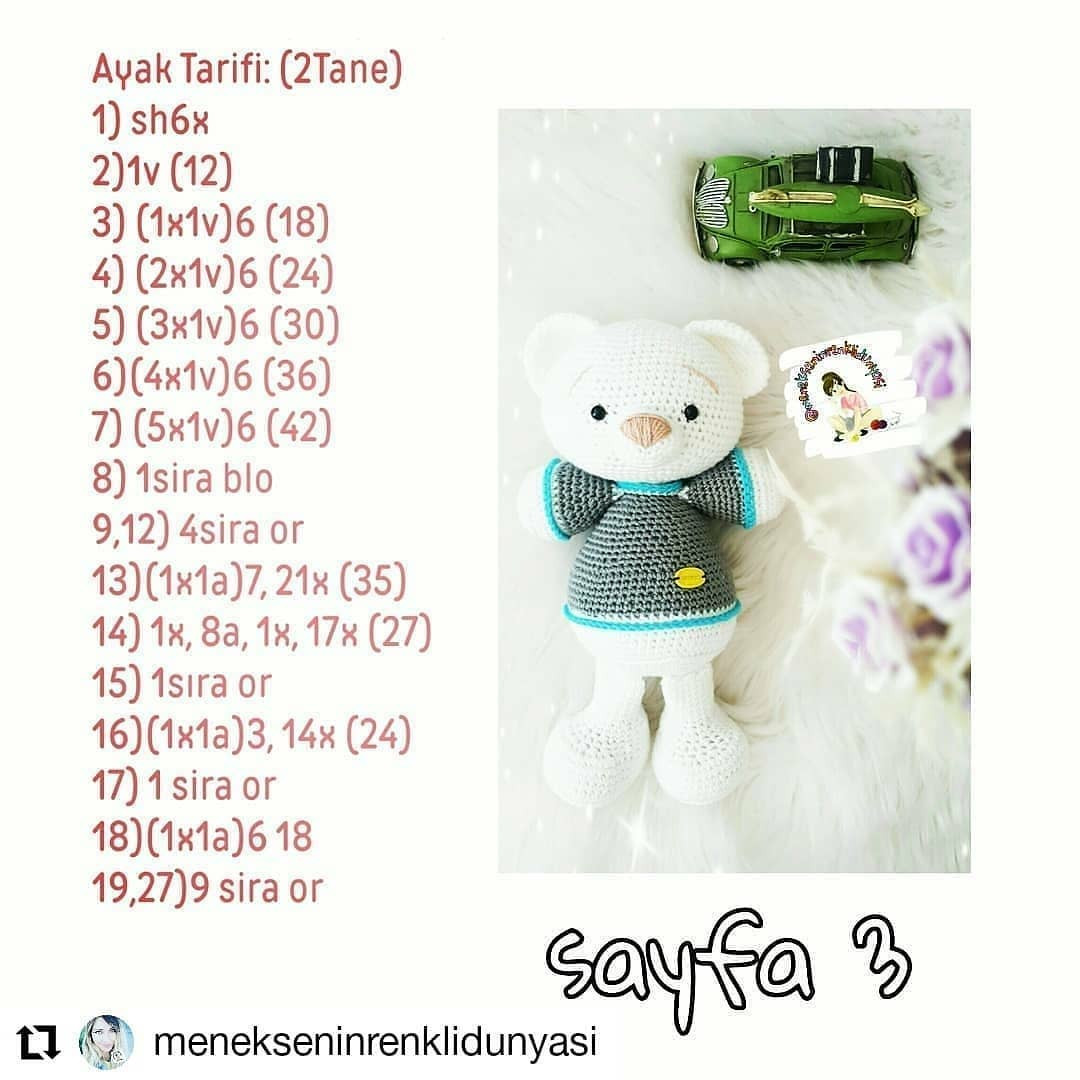 Yenidoğan Ayıcık Amigurumi Tarifi