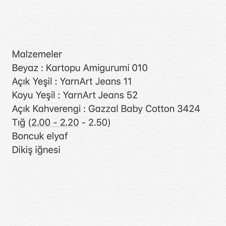 YEŞİL SOĞAN AMİGURUMİ TARİFİ