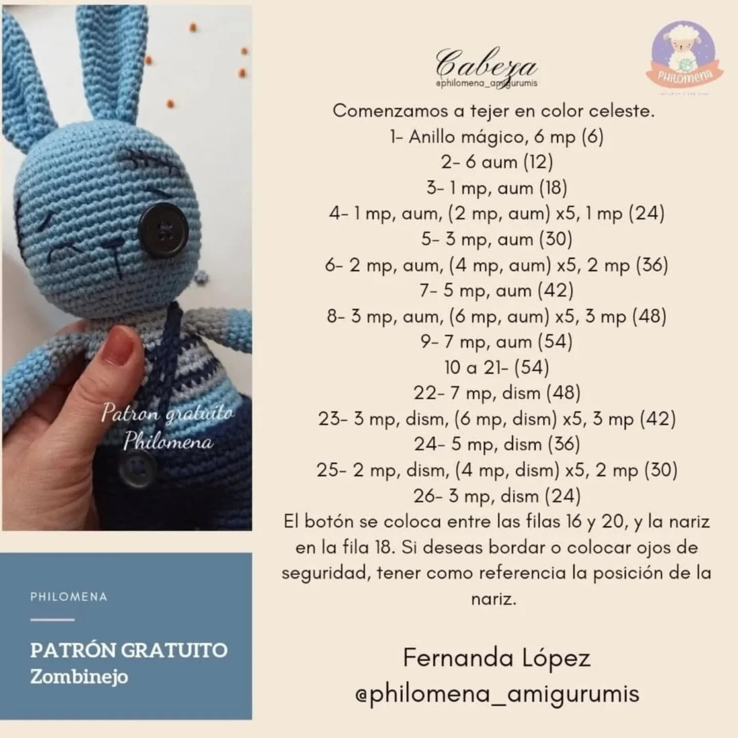 Zombinejo: Patrón de Crochet Gratis
