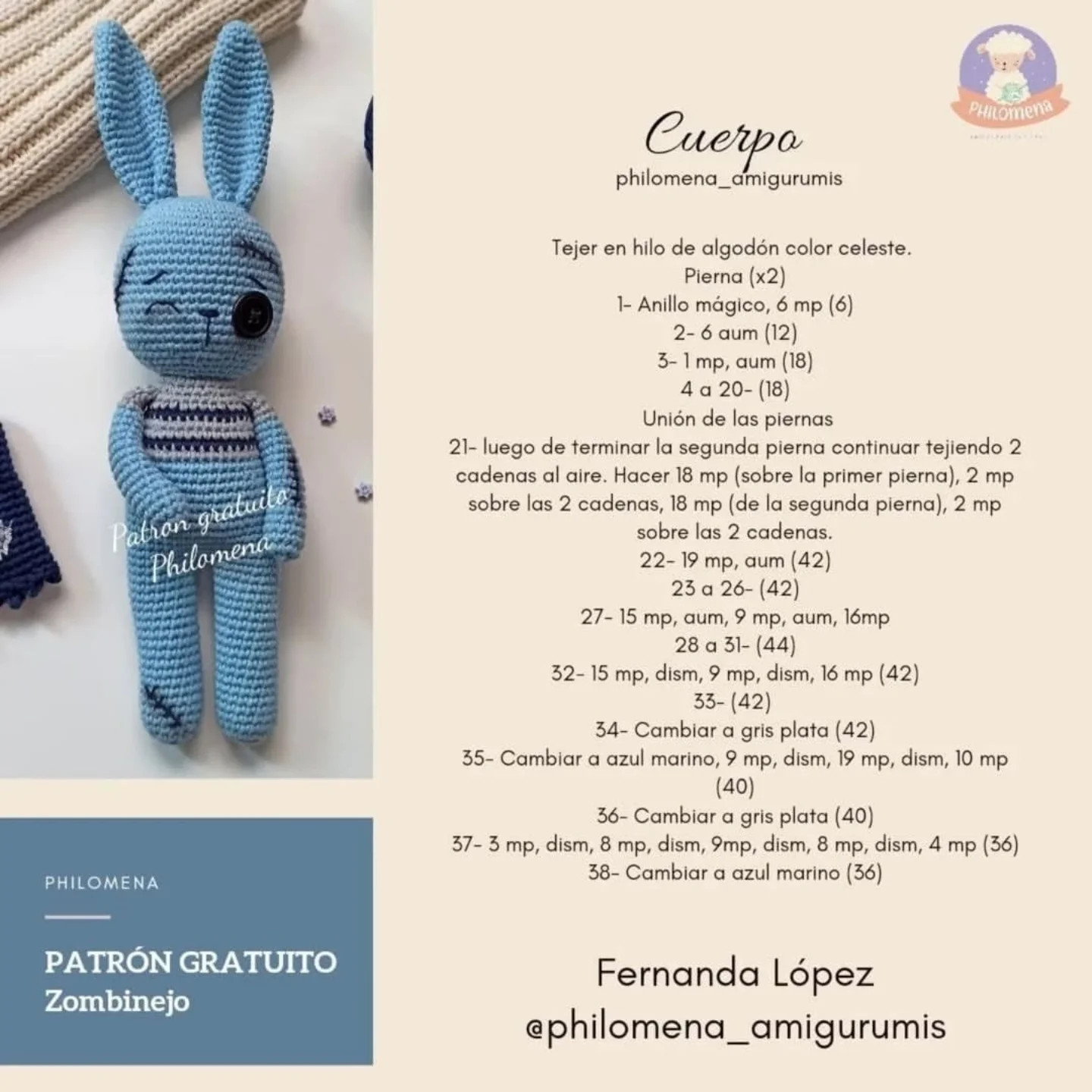 Zombinejo: Patrón de Crochet Gratis