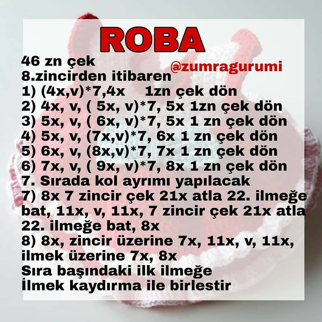 Zümra Bebek Elbisesi Tığ İşi Şeması