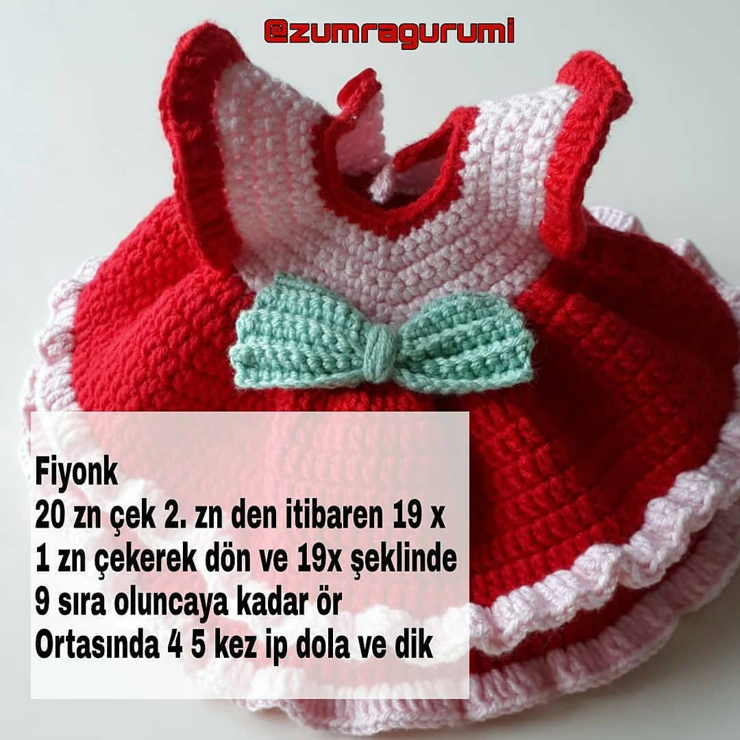 Zümra Bebek Elbisesi Tığ İşi Şeması