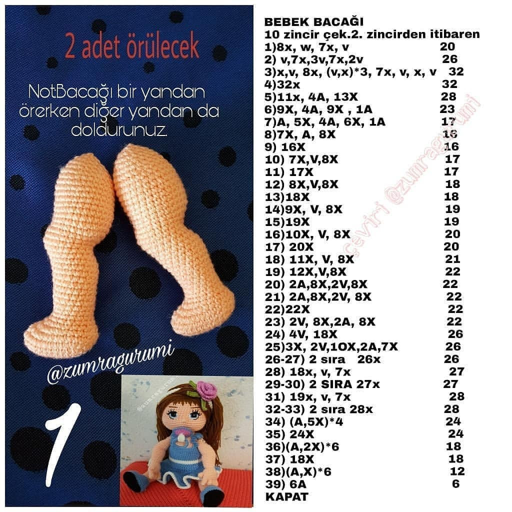 Zümra Bebek Örgü Şeması 1