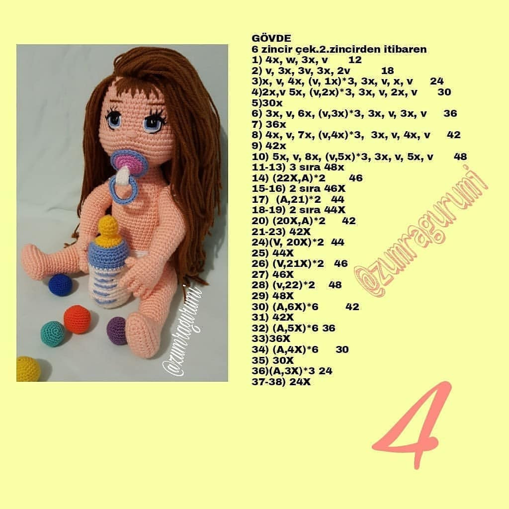 Zümra Bebek Örgü Şeması 1
