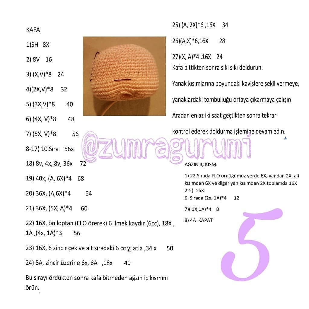 Zümra Bebek Örgü Şeması 1