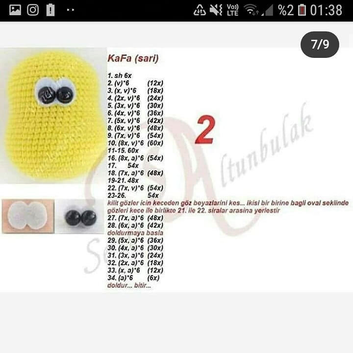 Zürafa Amigurumi Şeması Çok tatlı muhakkak ören olur😊