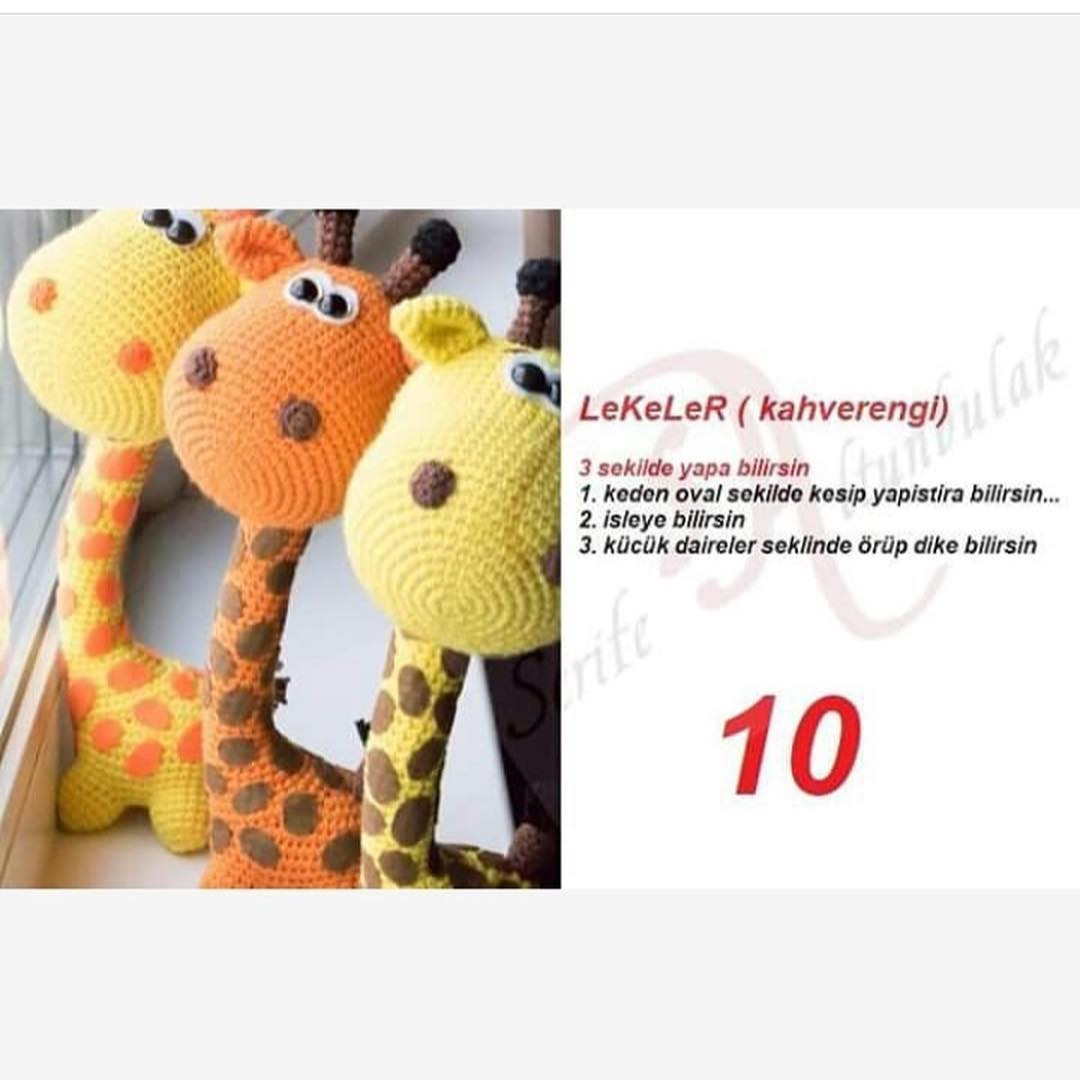 Zürafa Amigurumi Şeması Çok tatlı muhakkak ören olur😊