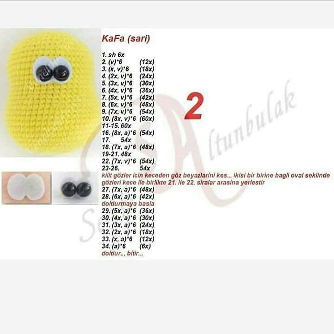 Zürafa Amigurumi Şeması Çok tatlı muhakkak ören olur😊