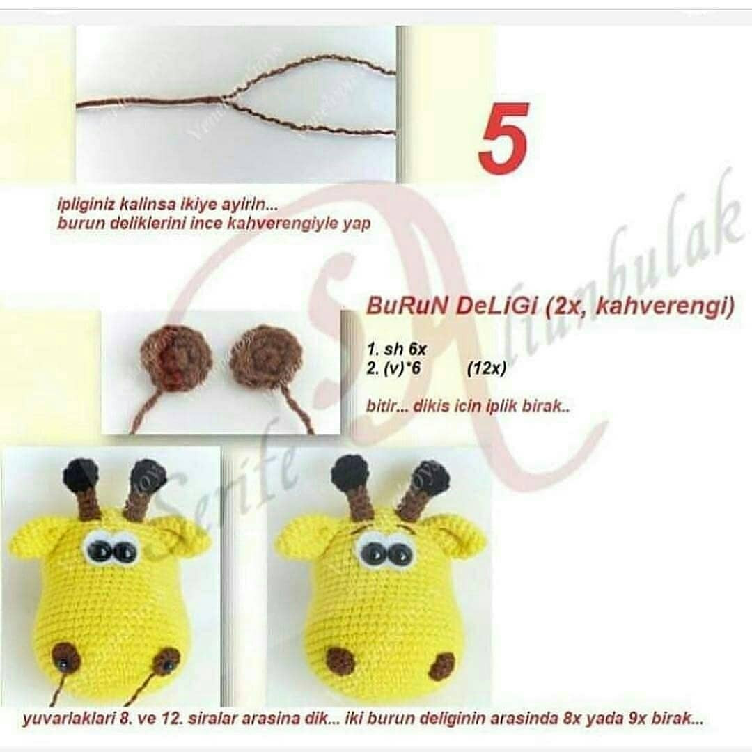 Zürafa Amigurumi Şeması Çok tatlı muhakkak ören olur😊