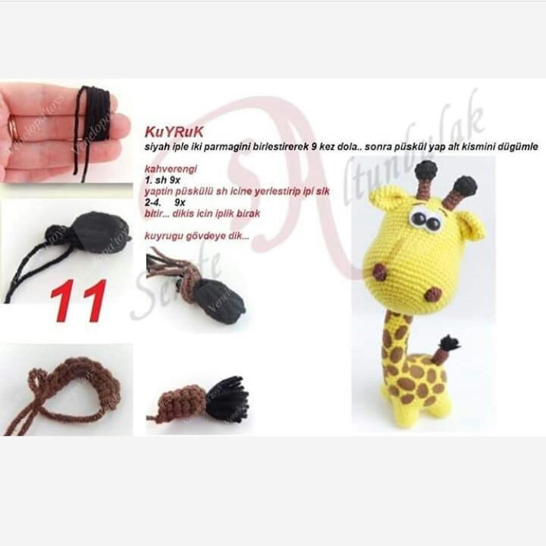 Zürafa Amigurumi Şeması Çok tatlı muhakkak ören olur😊