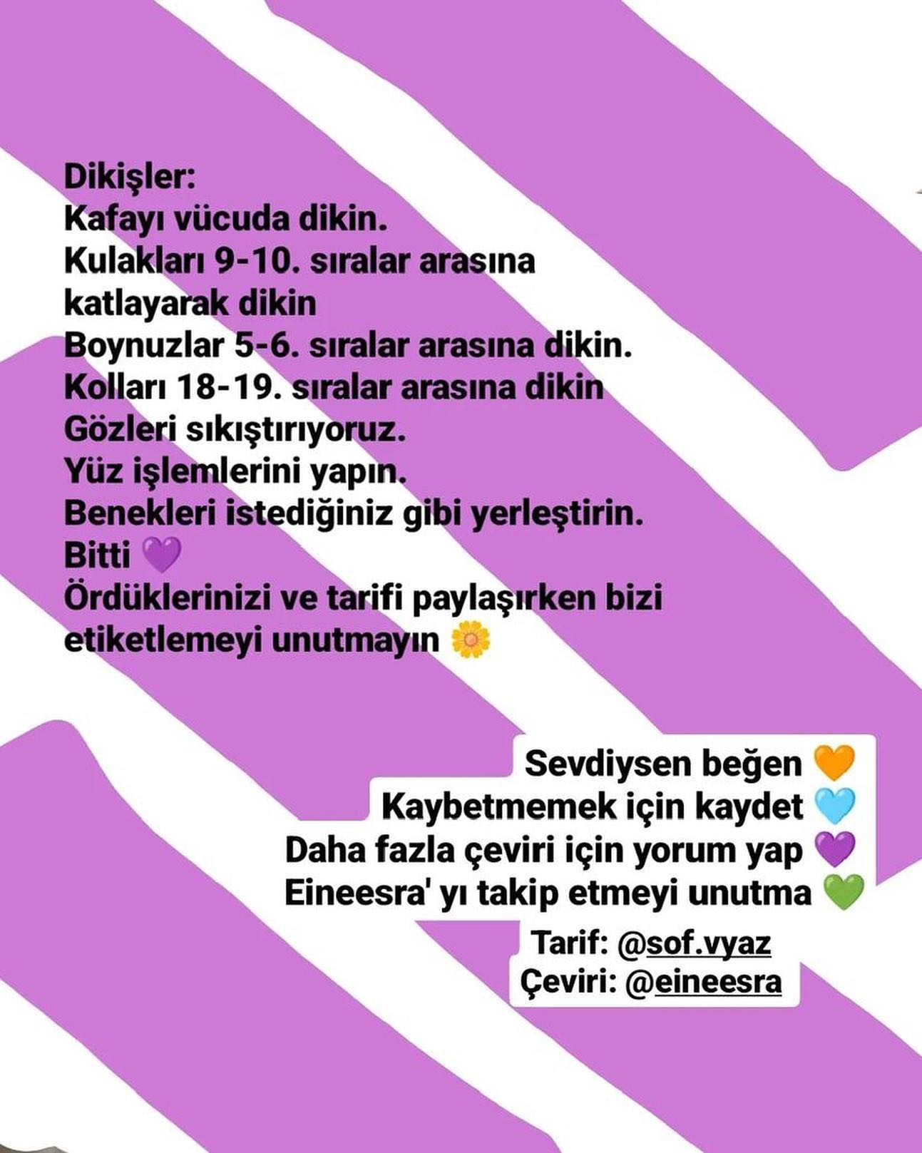 Zürafa Amigurumi Şeması Herkese hayırlı akşamlar canlarım 😊