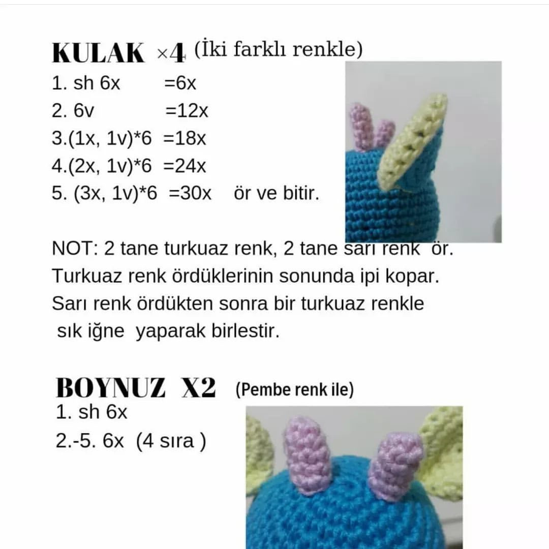 Zürafa Zese Amigurumi Yapımı Ücretsiz Şeması