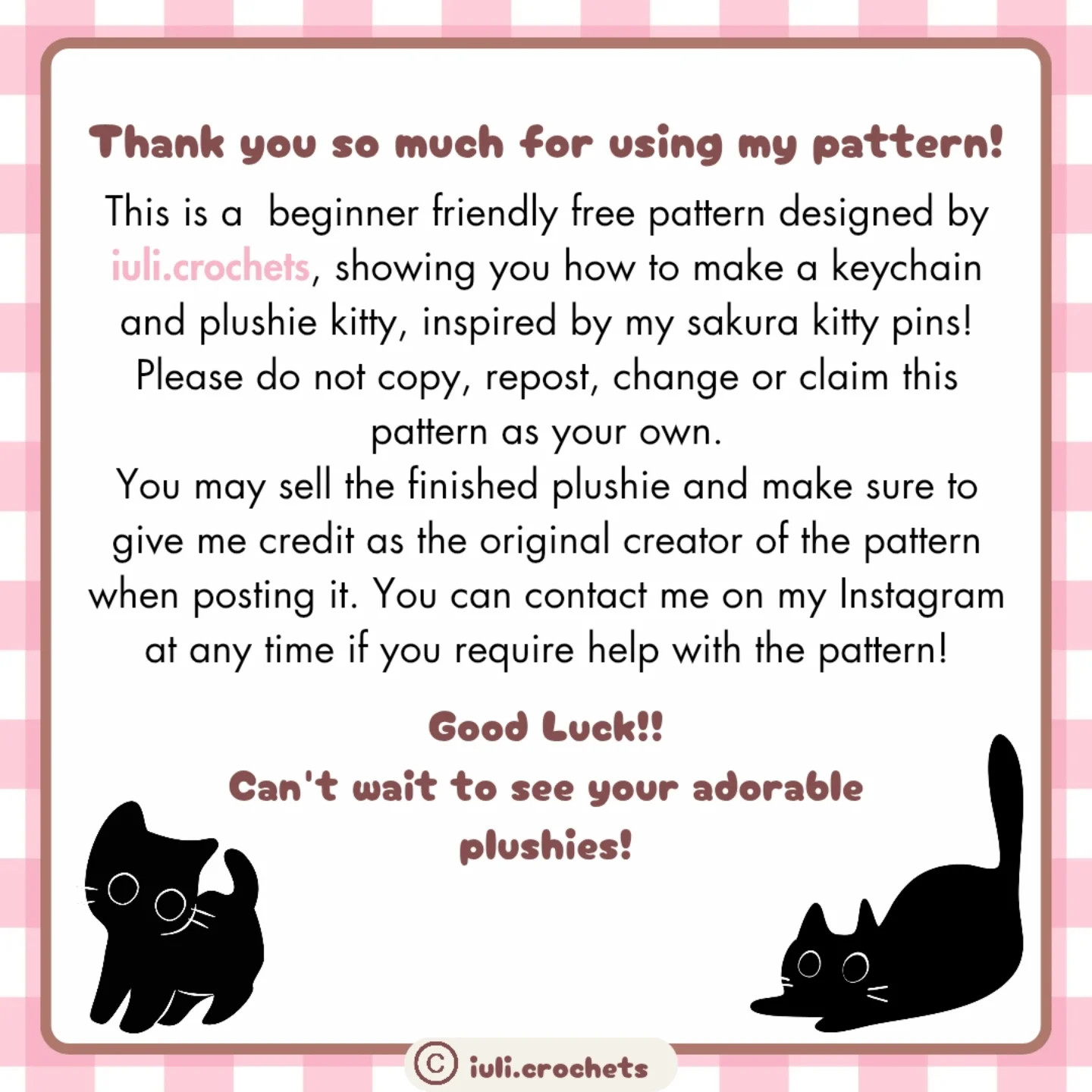2-in-1 Crochet Pattern: Cute Cat Keychain Design