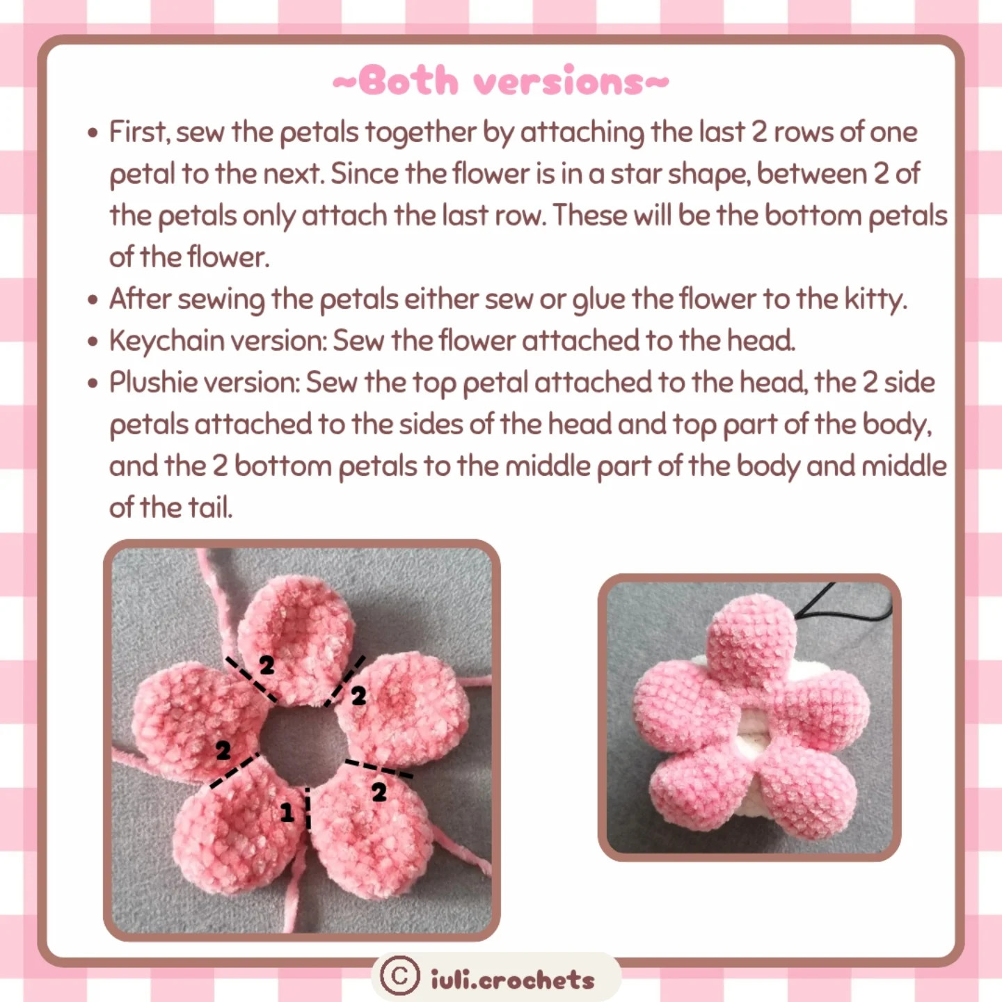 2-in-1 Crochet Pattern: Cute Cat Keychain Design
