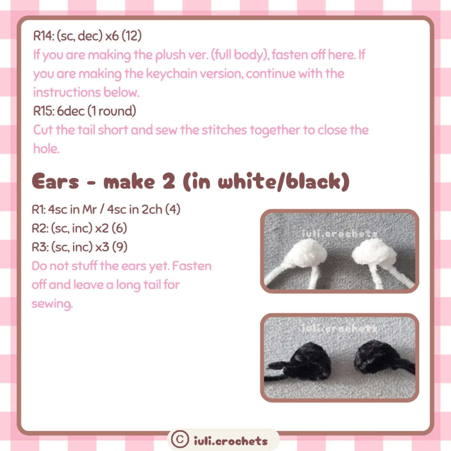 2-in-1 Crochet Pattern: Cute Cat Keychain Design