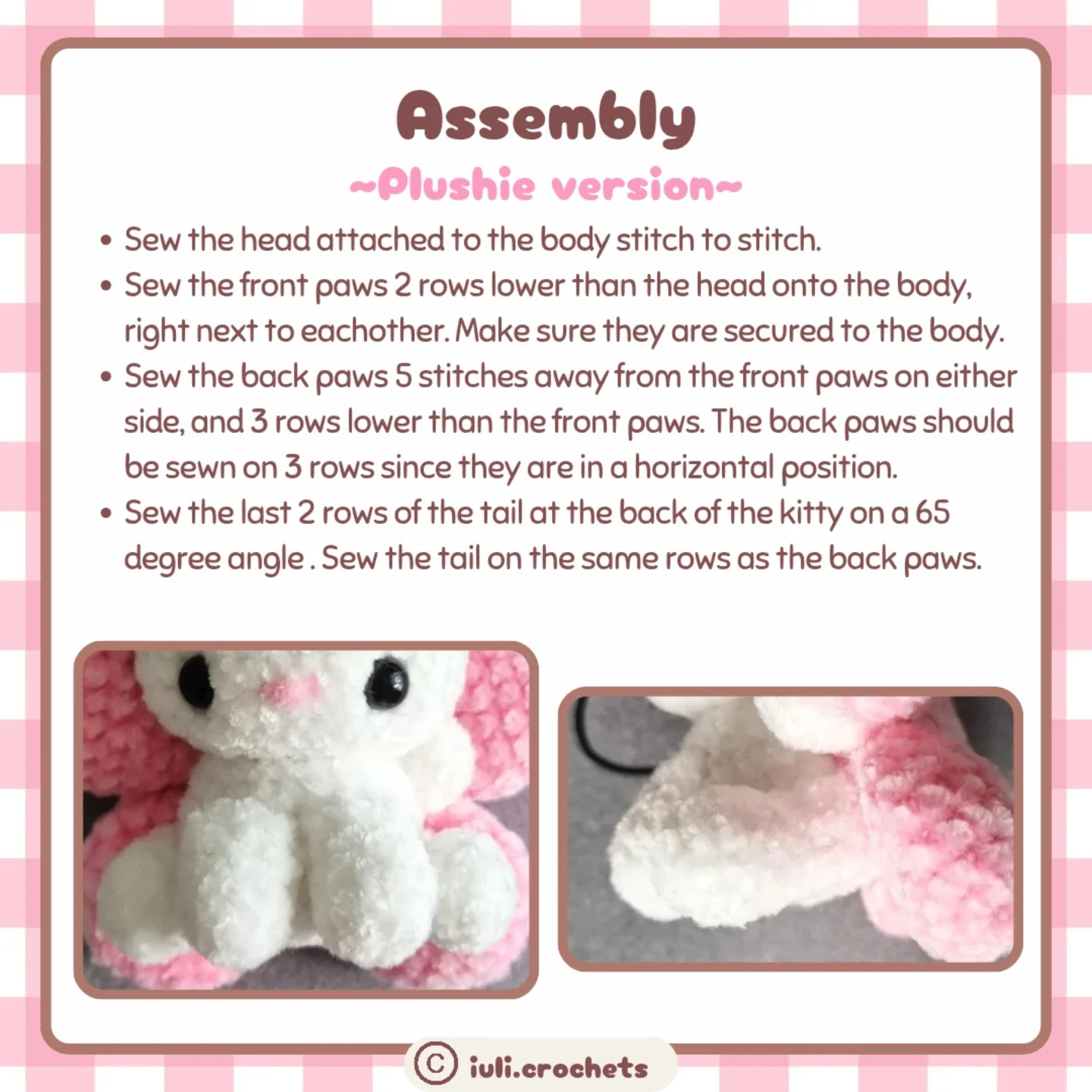 2-in-1 Crochet Pattern: Cute Cat Keychain Design