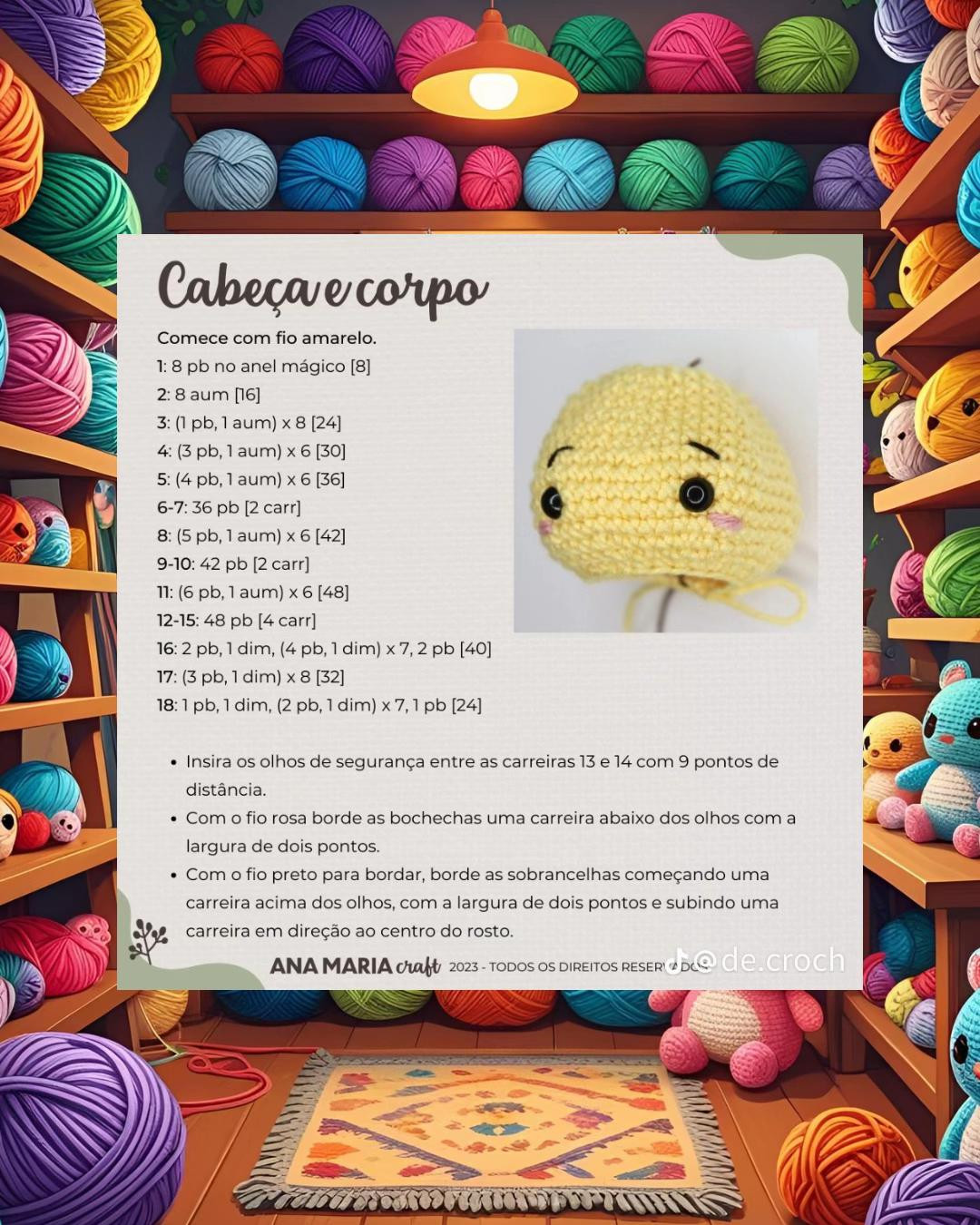 Abelha Amigurumi: Receita Grátis para Criar a Melissa