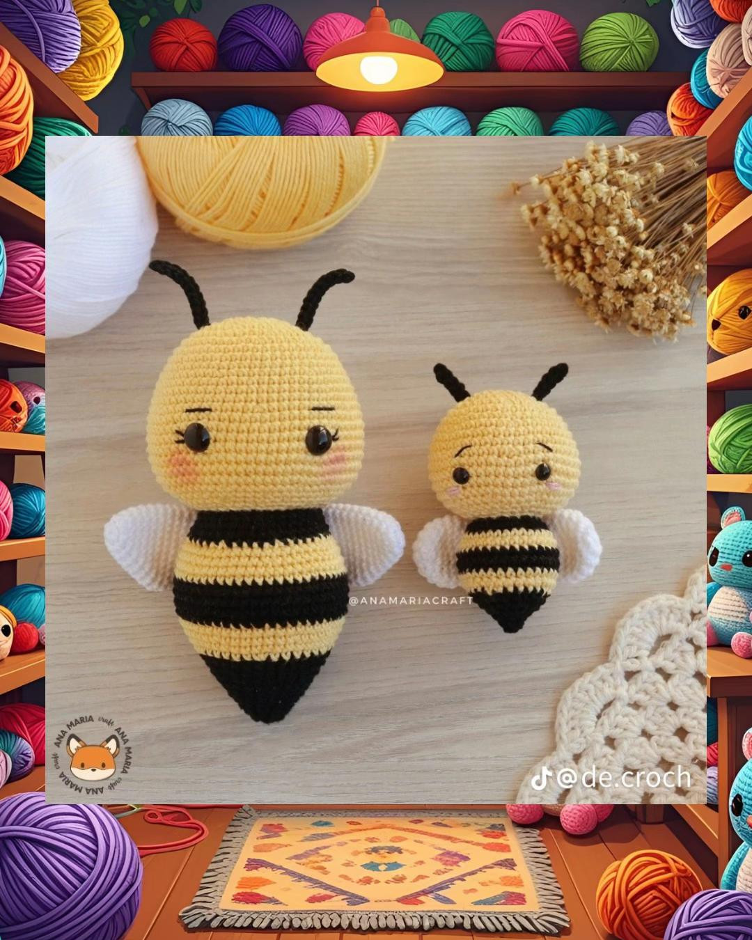 Abelha Amigurumi: Receita Grátis para Criar a Melissa