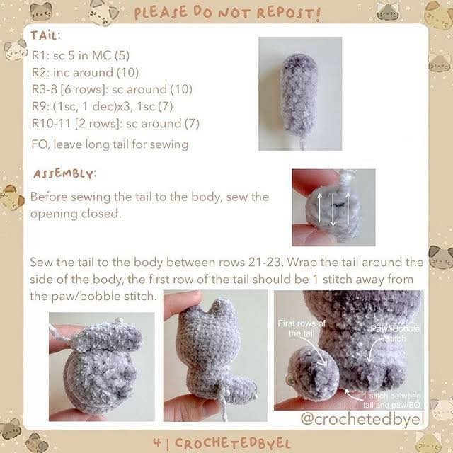 Adorable Amigurumi Cats Crochet Pattern for Beginners