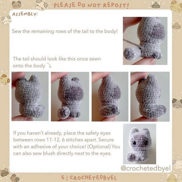 Adorable Amigurumi Cats Crochet Pattern for Beginners